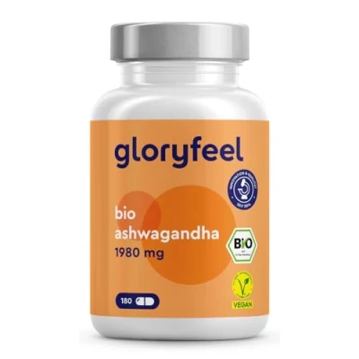 Abbildung von Bio Ashwagandha Hochdosiert mit 1980mg je Tagesdosis (660mg pro Kapsel) Original indische Schlafbeere zertifiziert 100% vegan, laborgeprüft und ohne Zusätze in Deutschland hergestellt