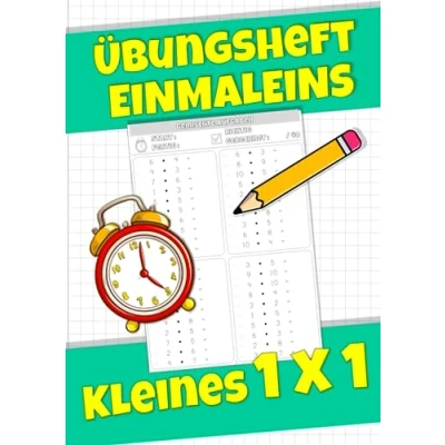 Abbildung von Einmaleins Übungsheft: kleines 1x1 (bis 100) üben und wiederholen Mathe Übungen für die Klasse 2 &amp; 3 der Grundschule DIN A4 Heft