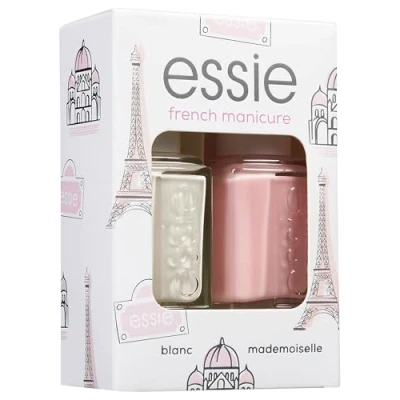 Abbildung von essie Nailart Set french maniküre (Nr.01 blanc, Nr.13 mademoiselle), exklusiver Nagellack: hochwertig, haltbar und farbintensiv