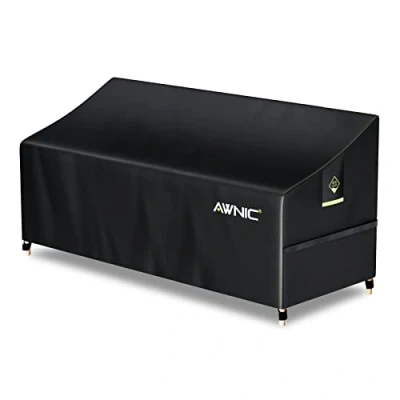 Abbildung von Awnic Gartenbank Abdeckung Hülle für Schutzhülle Abdeckplane Wasserdicht 420D Polyester 3 Sitzer 175x85x65cm