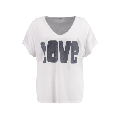 Abbildung von Key Largo WT Lonely Vneck Tshirt print, Damen, Größe: XS, White