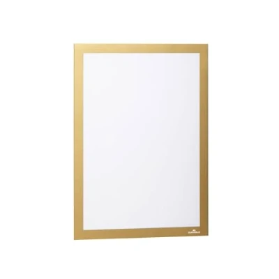 Abbildung von Durable Info Rahmen Duraframe (A4, selbstklebend mit Magnetverschluss) 2 Stück, gold, 487230