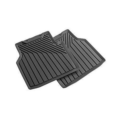 Abbildung von Audi 89A061511041 Allwetterfussmatten Premium Allwettermatten 2X Gummimatten hinten Gummi Fußmatten, schwarz
