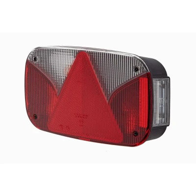 Abbildung von HELLA 2VB 998 232 131 Heckleuchte links weiß/rot schwarz für Anhänger, mit Glühlampen