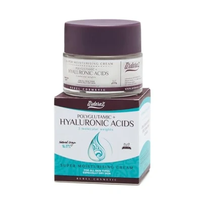 Abbildung von Ardaraz Feuchtigkeitsspendende Gesichtscreme Damen mit Hyaluronsäure in 3 Molekulargewichten und Polyglutaminsäure. Anti aging creme frauen, die Volumen Elastizität verleiht.