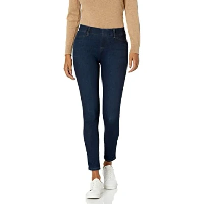 Abbildung von Amazon Essentials Damen Strick Jeggings Zum Hineinschlüpfen (Erhältlich in Übergröße), Dunkle Waschung, L Lang