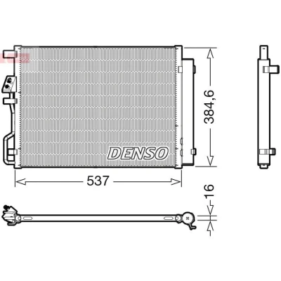 Abbildung von DENSO DCN41021 Klimakondensator mit Trockner R 134a