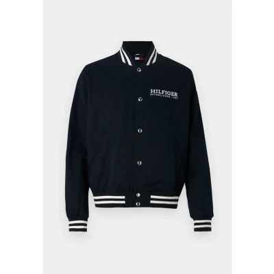 Abbildung von Tommy Hilfiger Americana Varsity Jacket Unisex Bomberjacke, Größe: Small, Desert sky