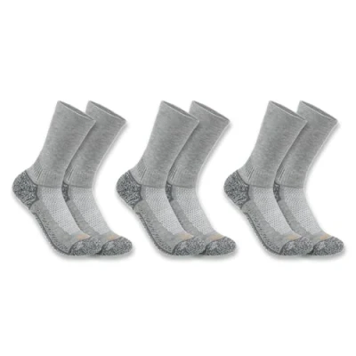 Abbildung von Carhartt Herren Force® Mittelschwere Crew Socken, 3 Paar, Anthrazit, L
