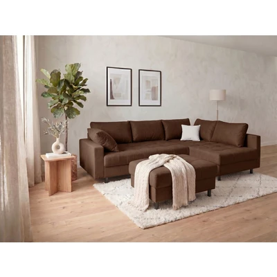 Abbildung von COLLECTION AB Ecksofa "Toni L-Form 274 cm" Set: Sofa &amp; Hocker, 2 Zierkissen, Bonell-Federkern