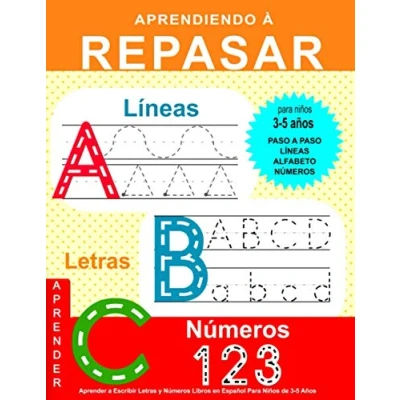 Abbildung von Aprender a Escribir Letras y Números: Libros en Español Para Niños de 3 5 Años: Cuaderno Actividades Años