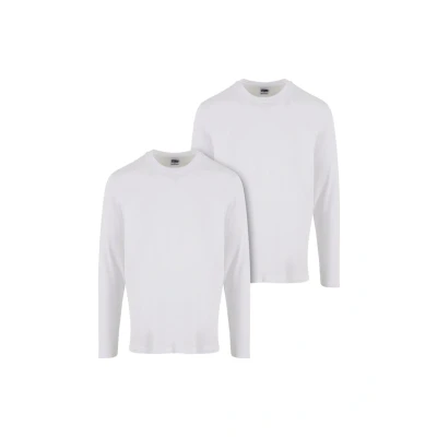 Abbildung von Urban Classics 2PACK Langarmshirt, Herren, Größe: 5XL, white
