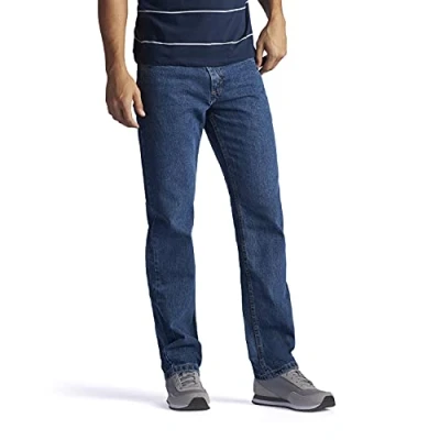 Abbildung von Lee Herren Regular fit Straight Been met rechte pijpen, broek pijpen Jeans, Medium Stone, 34W / 32L EU