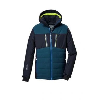 Abbildung von killtec Jungen Skijacke/Funktionsjacke mit abzippbarer Kapuze und Schneefang KSW 385 BYS SKI JCKT, dunkelnavy, 140, 42242 000