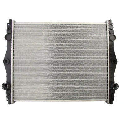 Abbildung von NISSENS 614430 Kühler, Motorkühlung Aluminium 657 529 58 ohne Rahmen Kühlrippen gelötet