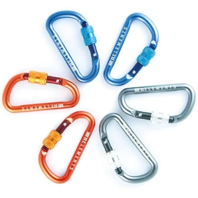 Abbildung von GO!elements Karabiner Schlüsselanhänger Micro 6 Mini Karabinerhaken klein mit Schraubverschluss, Farbe:Multi