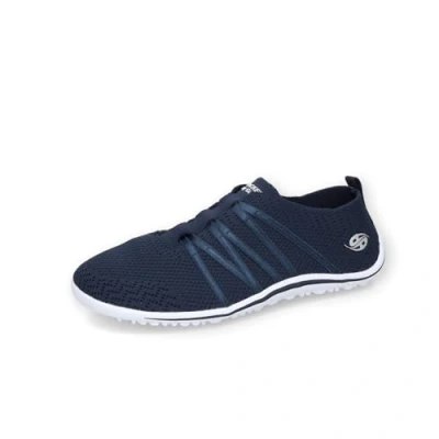 Abbildung von Dockers by Gerli Damen Low Top Sneaker, Frauen Halbschuhe,Wechselfußbett,schnürschuhe,schnürer,straßenschuhe,Navy,36 EU