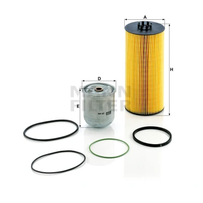 Abbildung von MANN FILTER SP 2041 2 x Ölfilter mit Dichtung Filtereinsatz