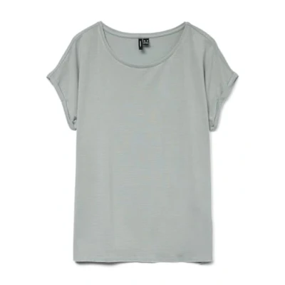 Abbildung von Vero Moda Rundhalsshirt »VMLAVA PLAIN SS TOP LUREX STRIPE«