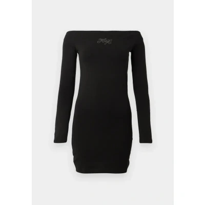 Abbildung von HUGO Noffal Jerseykleid, Damen, Größe: Large, Black