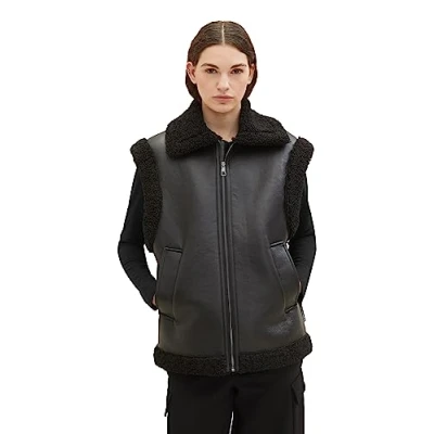 Abbildung von TOM Tailor Denim Weste, Damen, Größe: XL, Deep black
