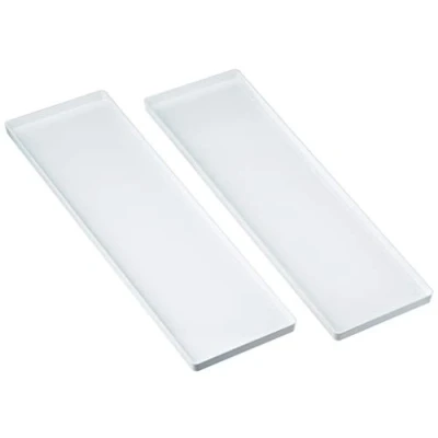Abbildung von Silikomart 25.425.87.0098 VGEL03/B SET 2 TRAY 119X395,5 H 12,5 MM, Weiß