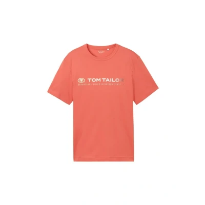 Abbildung von TOM Tailor MIT LOGO Tshirt print, Herren, Größe: Large, Flamingo flower