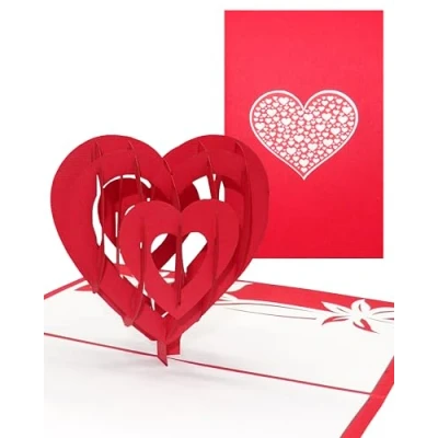 Abbildung von Cologne Cards 3D Valentinskarte mit Umschlag Pop Up Karte Valentinstag