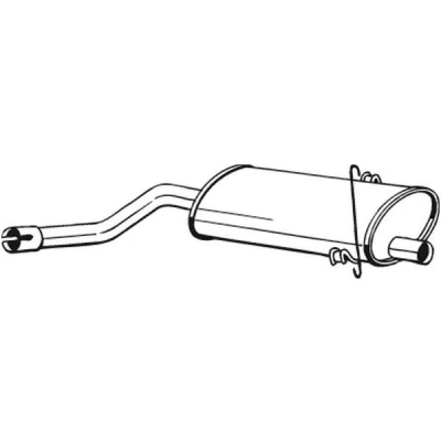 Abbildung von BOSAL 215 761 Mittelschalldämpfer SAAB: 900 I Combi Coupe