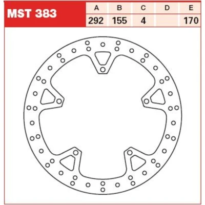 Abbildung von TRW MST383 Bremsscheibe 292 4