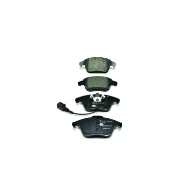 Abbildung von HELLA 8DB 355 014 031 Bremsbelagsatz mit integriertem Verschleißwarnkontakt VOLKSWAGEN: Sharan II, Tiguan I, SEAT: Alhambra AUDI: Q3