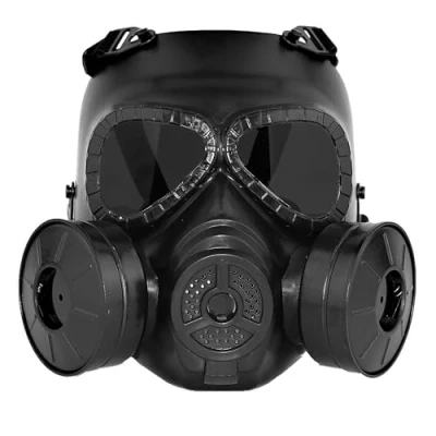 Abbildung von Paintball Maske, Anti Beschlag Taktische Vollgesichts Dummy Gasmaske, Totenkopf CS Maske für Cosplay, Halloween, Wargame Maskerade