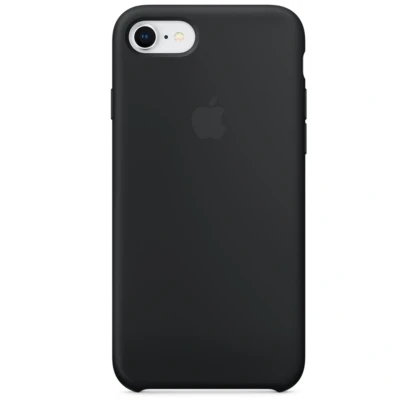 Abbildung von Apple iPhone SE (2022) Hülle Silikon Original Soft Case/Backcover Handyhülle Schwarz
