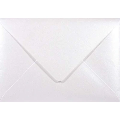 Abbildung von Netuno 100 Briefumschläge Perlmutt Weiß DIN B6 125x 175 mm 120g Majestic Marble White Papier Umschläge hochwertig Perlweiß Briefkuverts Briefhüllen elegante Einladungsumschläge