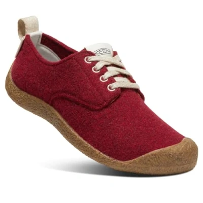 Abbildung von KEEN Damen Mosey Derby Sneakers, Red Felt/Birch, 40.5 EU