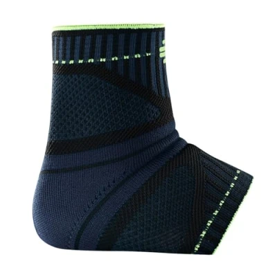 Abbildung von Bauerfeind Fußbandage fürs Sprunggelenk „Ankle Support Dynamic“, Unisex, 1 Fußgelenkbandage für Sport wie Joggen, Fußball oder Fitness, Sprunggelenkbandage Sensomotorik, Schwarz, XXL