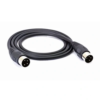 Abbildung von 4 poliger DIN Stecker Anschlusskabel, auf Stecker, Adapter Verlängerungskabel für DVR Digital Video Recorder &amp; Audio Connector Geräte (1 Meter)