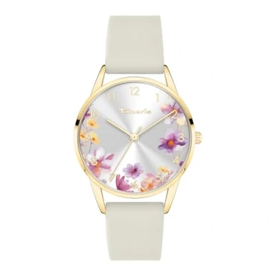 Abbildung von Tamaris Damen Analog Quarz Uhr mit Silikon Armband TT 0190 PQ