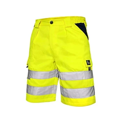 Abbildung von CXS Arbeitsshorts Norwich high Visible, Warnschutz Shorts Kurze Arbeitshose in Signalfarbe, Warnschutzhose mit Reflektionsstreifen, Gelb, 54