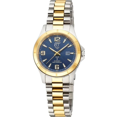 Abbildung von ETT Eco Tech Time Funk Solar Damen Uhr Analog mit Edelstahl Armband ELS 11677 32M