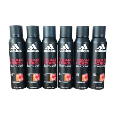 Abbildung von 6 x 150ml Adidas TEAM FORCE Deo Deodorant Bodyspray Deospray, Parfüm