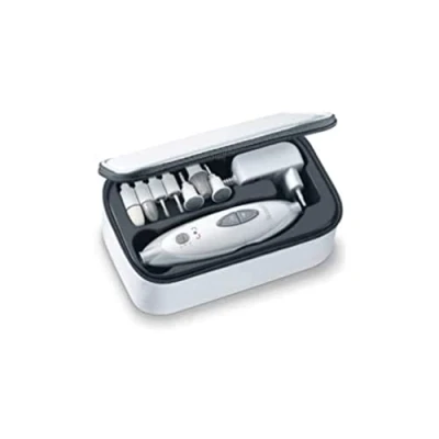 Abbildung von Sanitas SMA 35 elektrisches Maniküre / Pediküre Set, mit 7 Nagelpflege Aufsätzen, weiß/silber