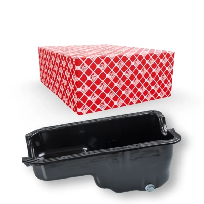 Abbildung von FEBI BILSTEIN 18499 Ölwanne mit Ölablassschraube Dichtring Stahl FORD: FIESTA 3, ORION 2, KA Hatchback