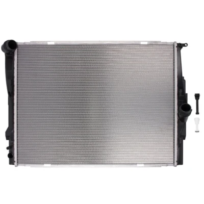 Abbildung von NISSENS 60786A Kühler, Motorkühlung Aluminium 600 454 32 Kühlrippen gelötet BMW: 3 Coupe, 1 Hatchback, Saloon kfzteile, mister auto, atp autoteile,