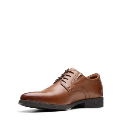 Abbildung von Clarks Herren Whiddon Plain Oxford Schuh, Dunkelbraunes Leder, 41 EU