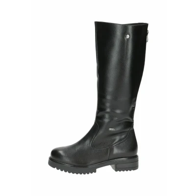 Abbildung von CAPRICE Damen Hohe Stiefel ohne Absatz Gefüttert Wasserabweisend, Schwarz (Black Nappa), 37 EU