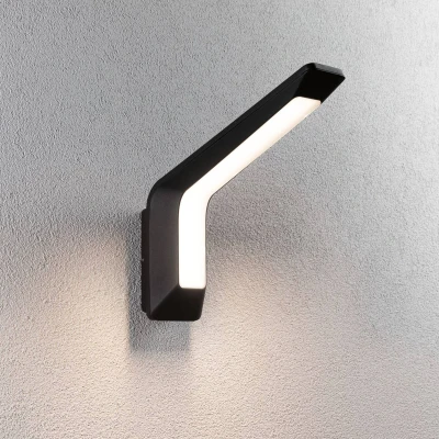 Abbildung von Paulmann LED Außen Wandleuchte »Merano IP44 90x328mm 3000K 14W 950lm 230V Anthrazit Aluminium«, 1 flammig, Bewegungsmelder mit Hochfrequenz Sensor