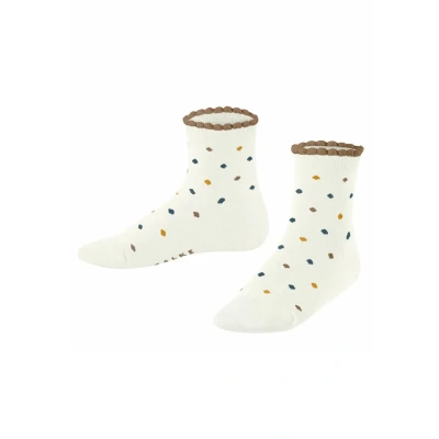 Abbildung von FALKE Unisex Kinder Socken Multidot K SSO Baumwolle gemustert 1 Paar, Weiß (Off White 2040) neu umweltfreundlich, 19 22