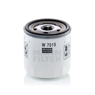 Abbildung von MANN FILTER W 7015 Ölfilter 3/4 16 UNF 2B mit einem Rücklaufsperrventil Anschraubfilter FORD: Galaxy Mk3 MPV, Grand C Max, FIESTA 6
