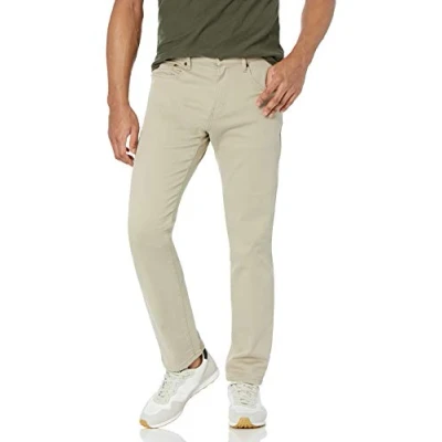 Abbildung von Amazon Essentials Herren Stretchjeans, athletische Passform, Helles Khakibraun, 32W / 31L